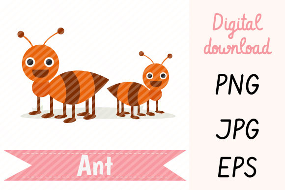 Animal Alphabet 'A' for Ant: A Cartoon Vector for Playful Branding