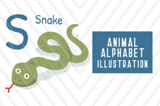 Animal Alphabet S for Snake: A Playful Display Font for Creative Projects
