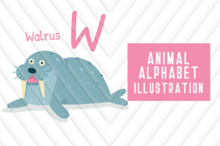 Animal Alphabet W for Walrus: A Playful Addition to Your Design Toolkit
