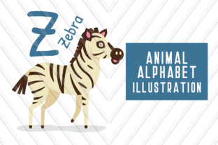 Animal Alphabet. Z for Zebra: A Playful Design Asset