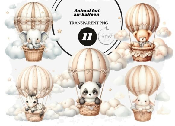 Animal Hit Air Balloon: A Soft Pastel Dream for Nursery Design