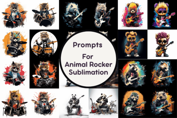 Animal Rocker Sublimation: Whimsical Designs for Creative Projects