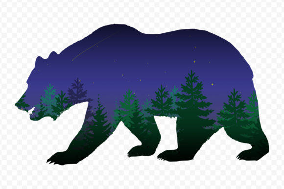 Animal Silhouette Bear Trees Nature Art: A Designer’s Guide