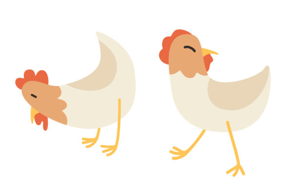 Cute Chicken Animal Vector Illustration: A Designer's Playful Asset