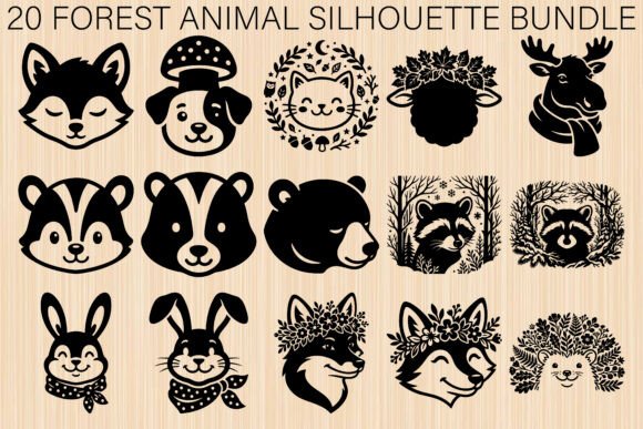 Enchanting Woodland Designs: The Forest Animal SVG Bundle