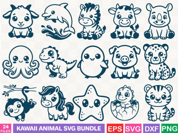 Kawaii Animal SVG Bundle: Your Ultimate Creative Toolkit
