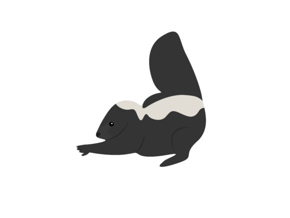 Meet the Lazy Skunk Animal: A Design Asset with Charm